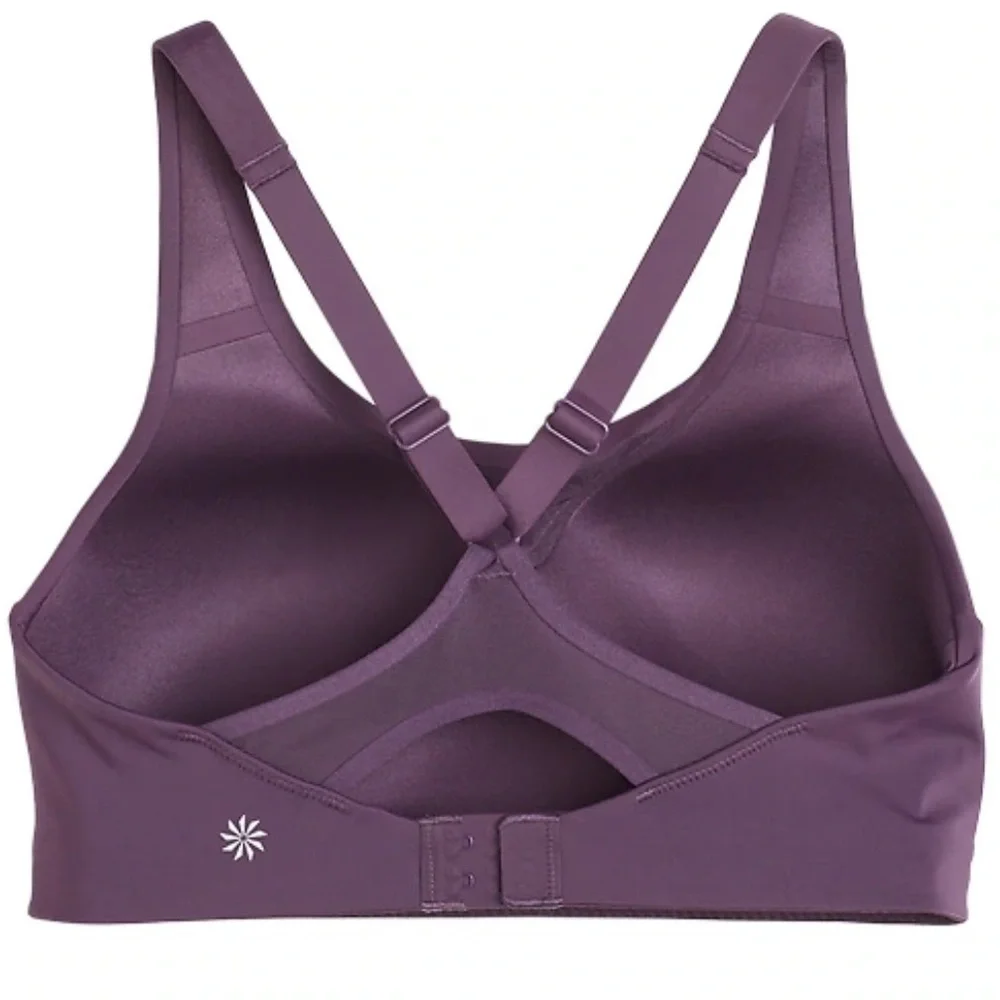Athleta Advance Bra Size 32C Agate Purple High Impact Sports Bra Running Gym EUC
